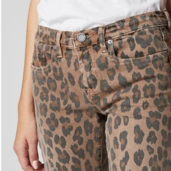 BLANK NYC THE READE CROP CHEETAH PRINT SKINNY JEAN - Picture 4 of 8